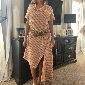 Missoni shoes, Monse symmetrical dress, Bb Simon belt